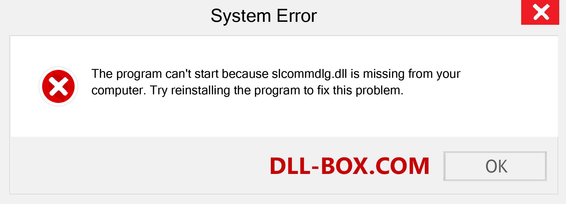  slcommdlg.dll file is missing?. Download for Windows 7, 8, 10 - Fix  slcommdlg dll Missing Error on Windows, photos, images