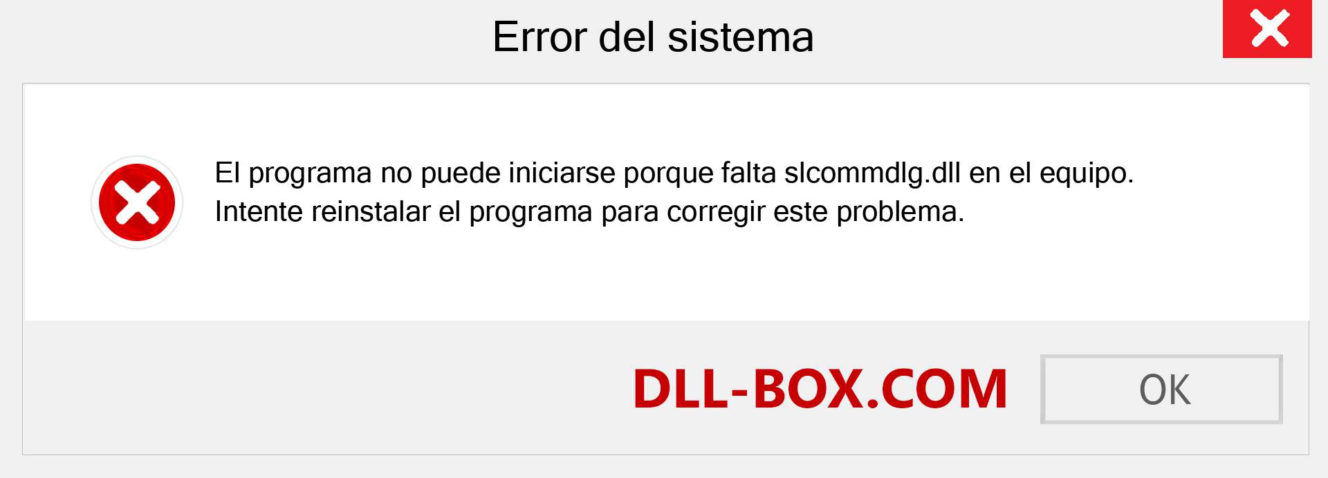 ¿Falta el archivo slcommdlg.dll ?. Descargar para Windows 7, 8, 10 - Corregir slcommdlg dll Missing Error en Windows, fotos, imágenes